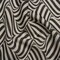 1 Yard Black and Beige Swirling Stripes Lightweight Linen Woven